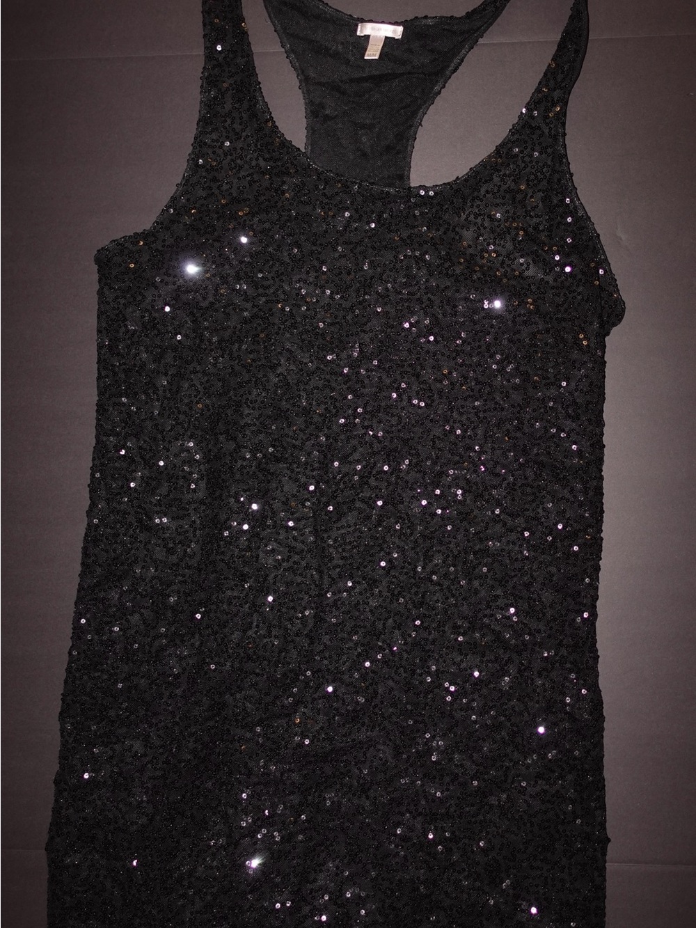 Victoria's Secret black sequin mini dress in a M